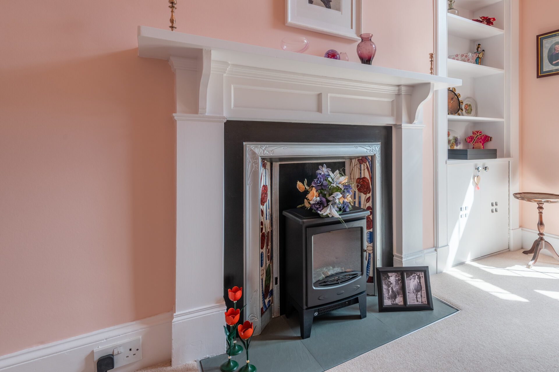 33 dining room fireplace